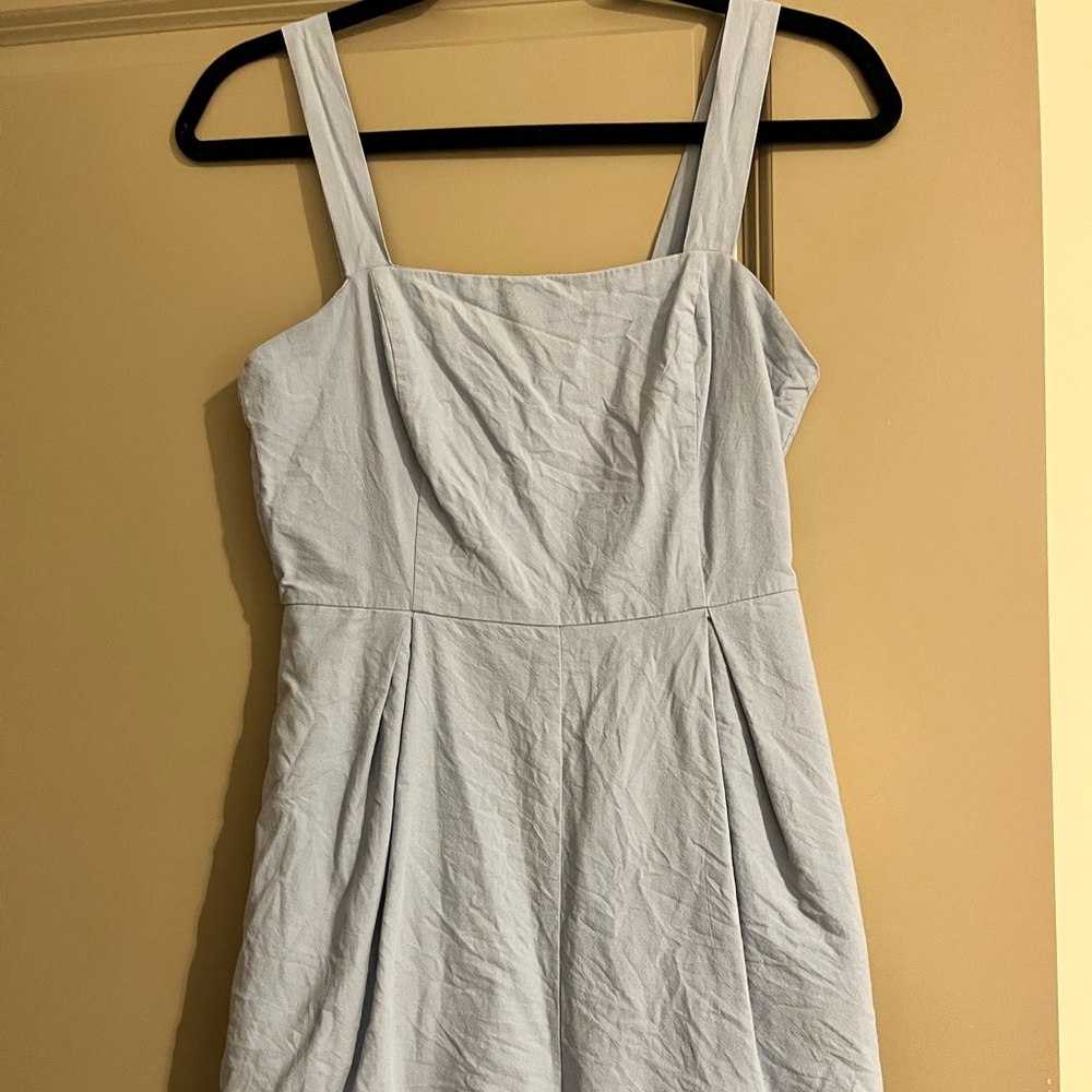 Victoria + Sophia Small Baby Blue Babydoll Romper